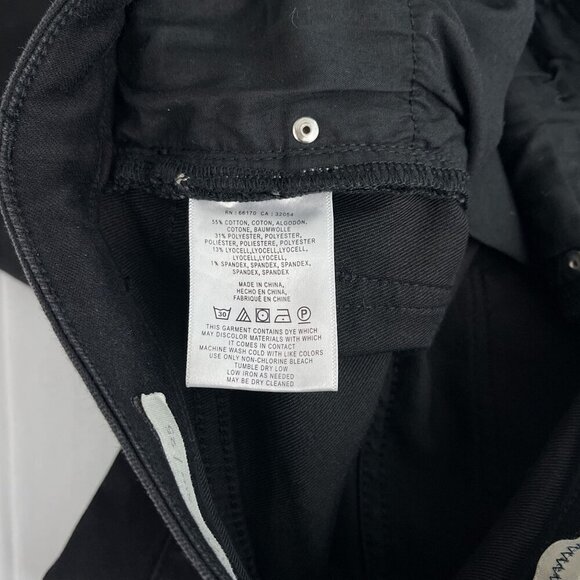 Pilcro and Letterpress Women's Flared Jeans Subsrcipt Mid-Rise Denim Black 25 - Picture 11 of 16